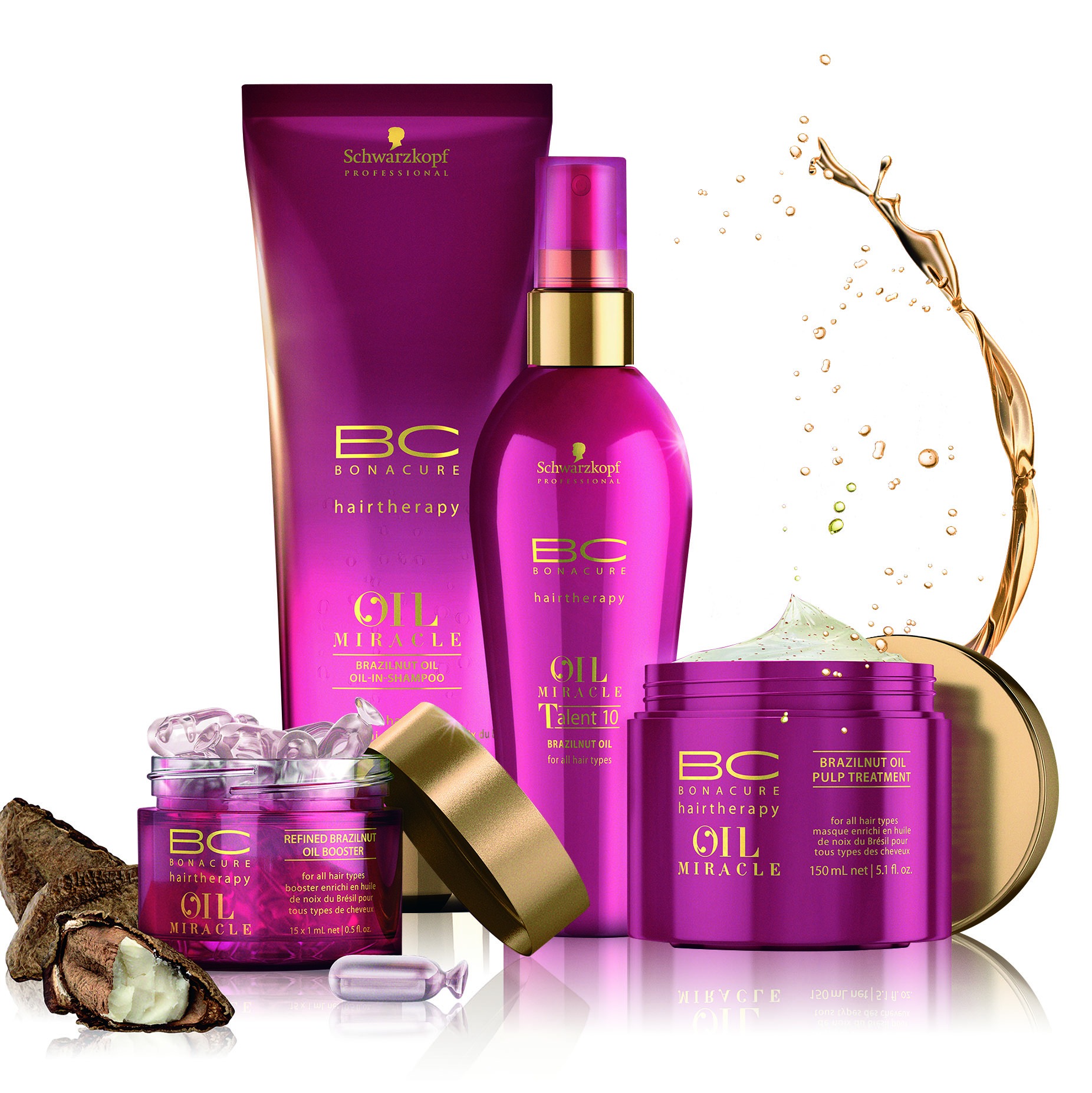שוורצקופף פרופשיונל- סדרת BC Brazilnut Oil עם שמן אגוז ברזילאי 1