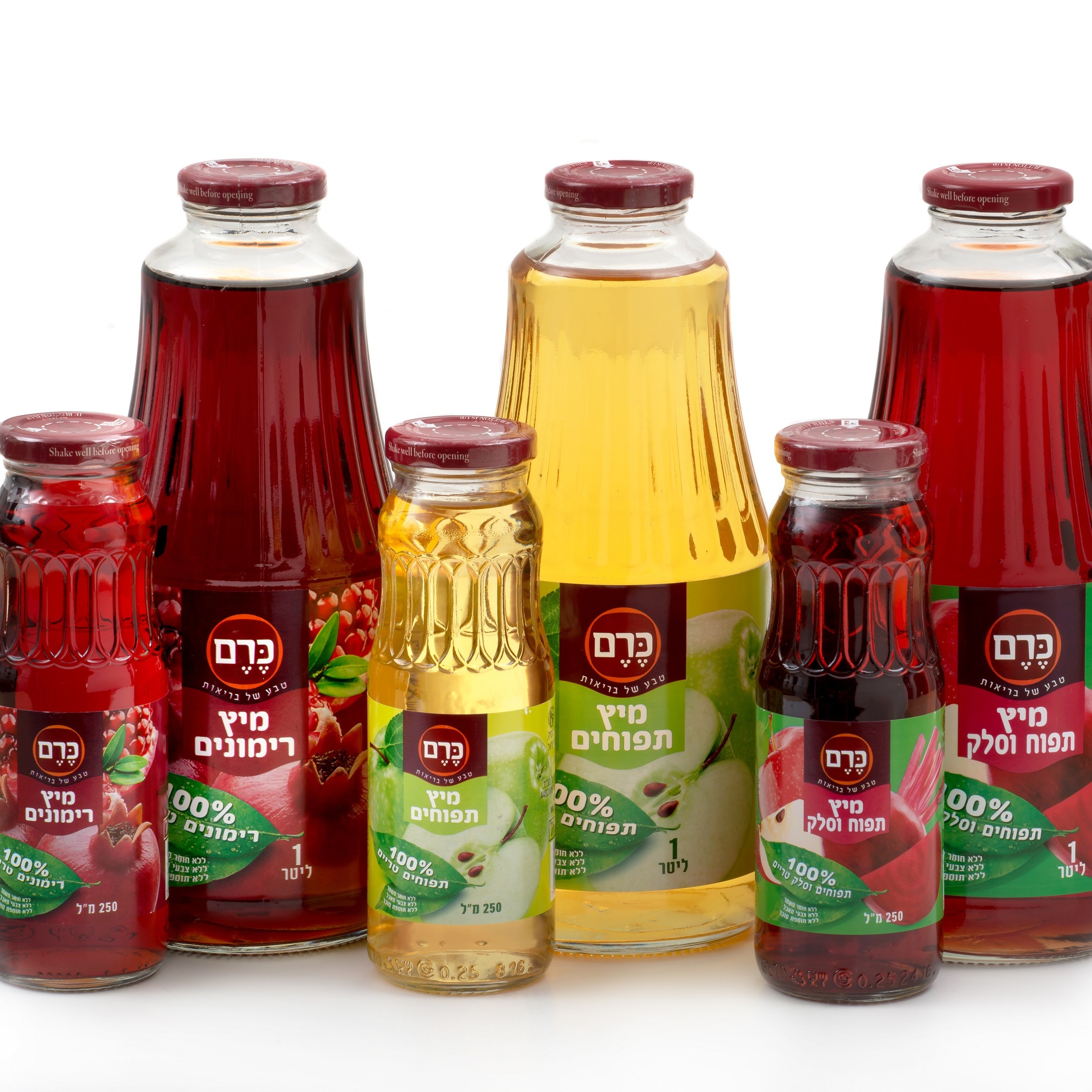 מיץ המורכב מ80% מיץ תפוחים טבעי ו20% מיץ סלק טבעי