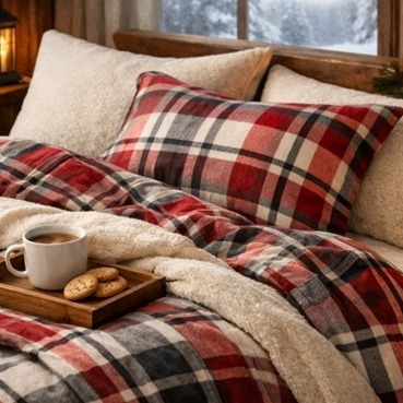 החורף מתחיל במיטה - כל מה שצריך לדעת על מצעי פלנל מפנקים